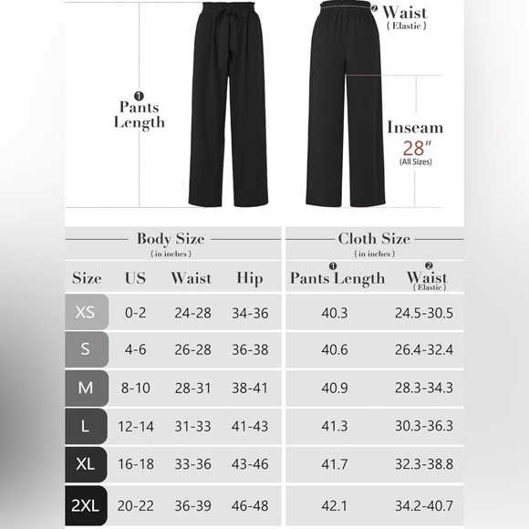 Heymoments BLUE wide leg pants w/ Pockets high waisted adjustable knot! Small - Picture 4 of 4